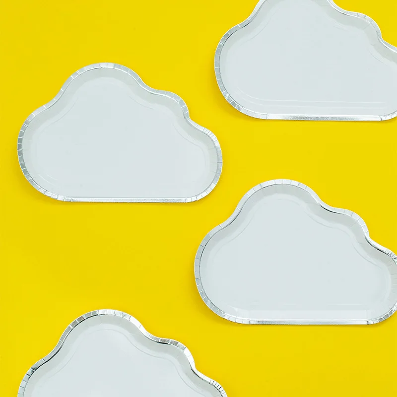 

Cloud Series Disposable Tableware Plates Party Supplies Birthday Parties Baking Decoration Atmosphere Wedding Party