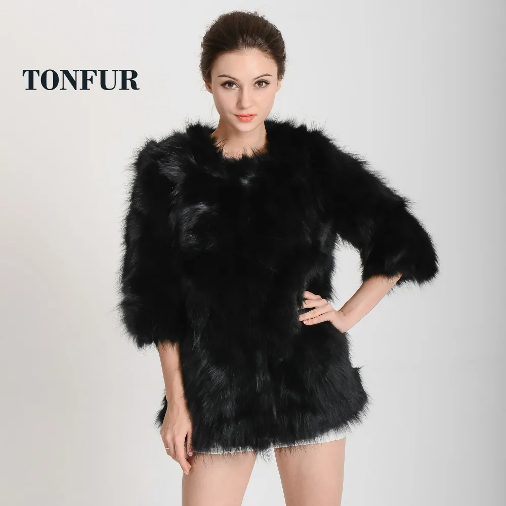 

Low! Genuine Raccoon fur coat/women's fur jacket OEM/Retail/Wholesale/free shipping to EMS TF061