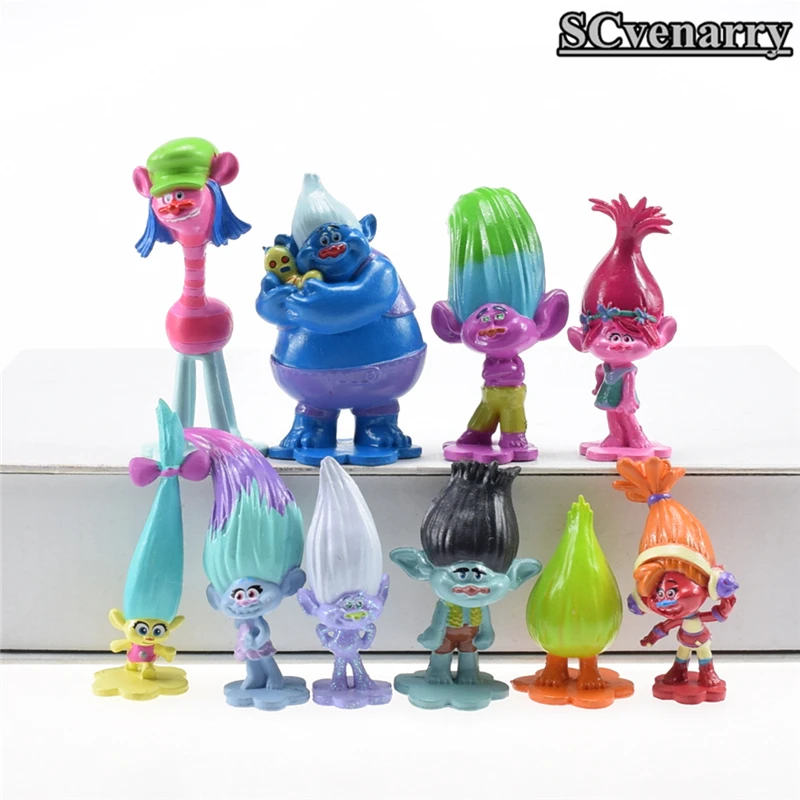 Фигурки троллей Poppy филиал Biggie PVC Игрушка Набор с рисунком тролля фигурка куклы