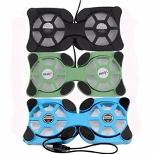 1 шт. складной 3 цвета USB порт мини Осьминог вентилятор для ноутбука двойные вентиляторы охлаждающая подставка для 1" ноутбука черный горячий по всему миру
