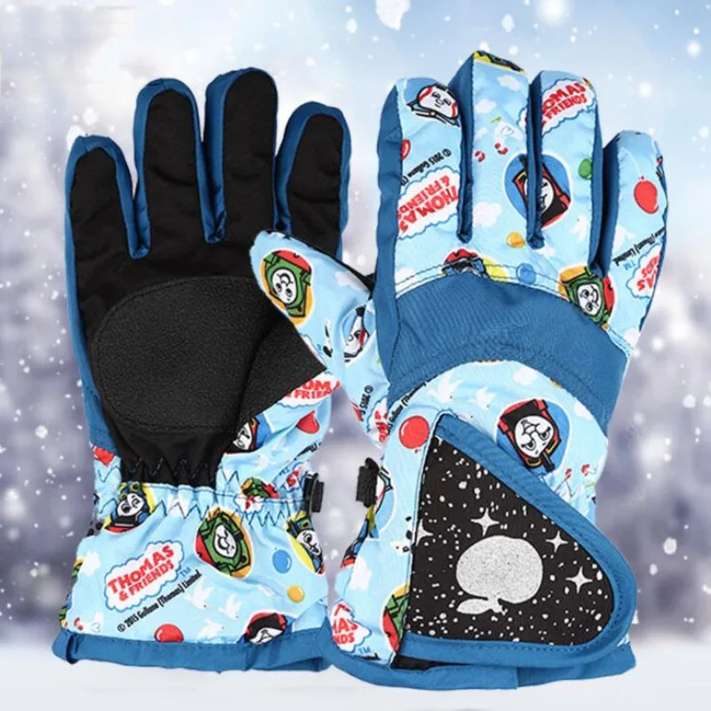 Ski Gloves Children Waterproof Winter Warm Mittens Snow Mitts Warm Ski