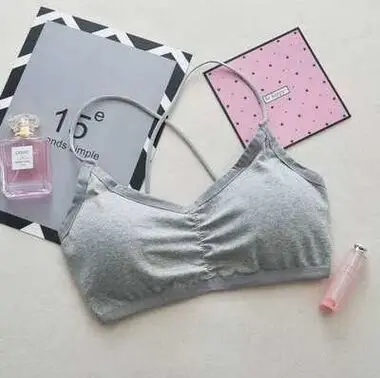 Женские укороченные топы Camisole Camis однотонный бюстгальтер без косточек нижнее