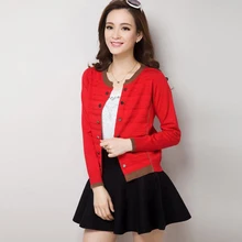 Новая мода осень весна женские кардиганы больших размеров длинные свитера вязаный Рождественский кардиган свитер