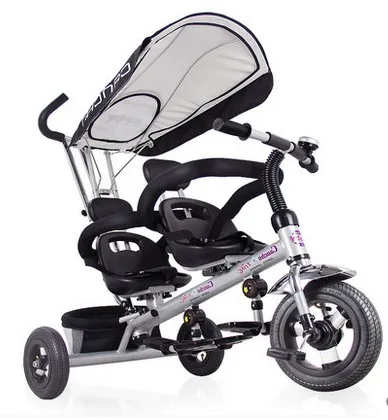 Baby font b stroller b font twins children tricycle bike two seater tricycle font b double