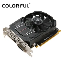 Красочная видеокарта NVIDIA GeForce GTX1050 OC 2G 1354/1455MHz 7 Гбит/с GDDR5 видеокарта 128 бит PCI-E с портом HDMI DP DVI-D