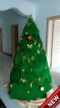 

The Christmas tree green mascot costumes 100% real picture adults christmas Halloween Outfit Fancy Dress Suit Free Shipping