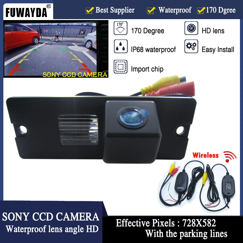 Беспроводная камера заднего вида FUWAYDA для SONY CCD парковочная Mitsubishi Pajero V3 V6 V8 Zinger|car