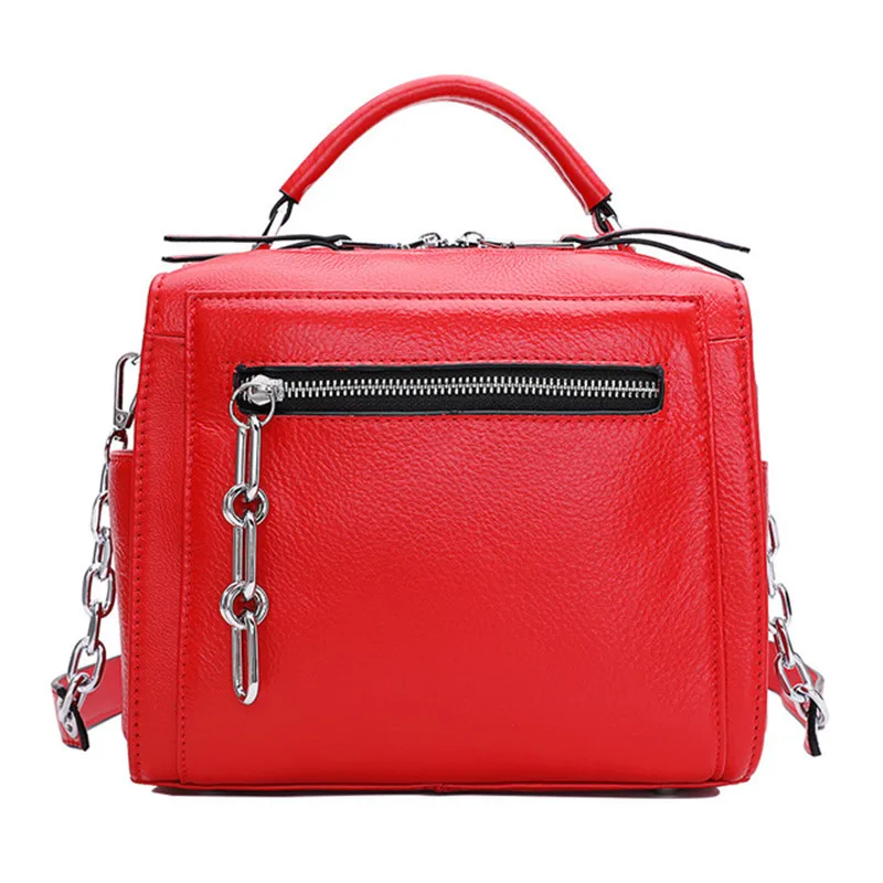 

New Arrival Fashion Satchels Bag For Women Genuine Leather Shoulder Bag Chain Shoulder Strap Crossbody bag