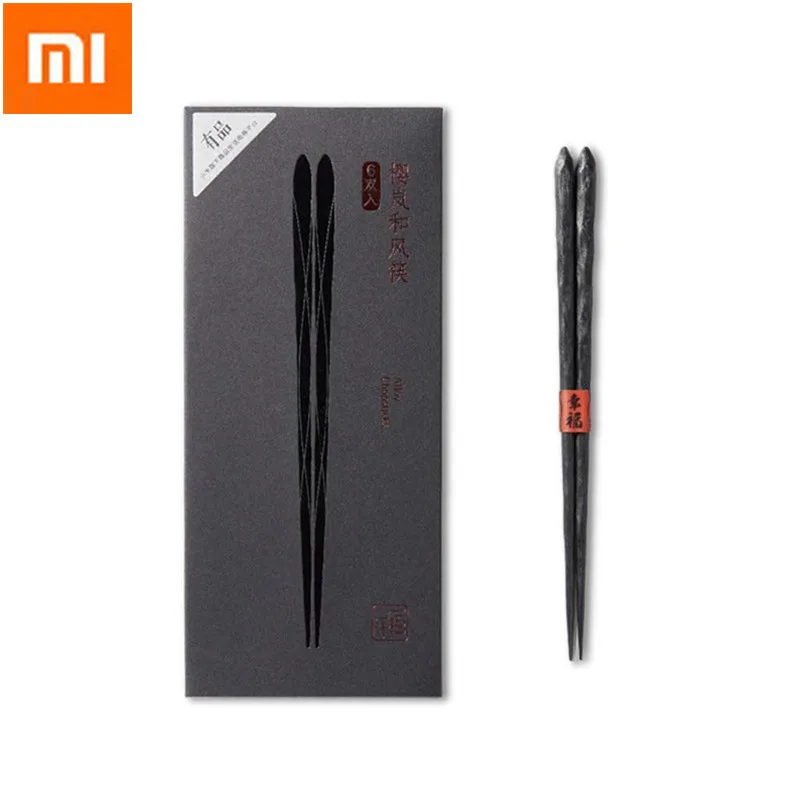 Xiaomi Mijia Yiwuyishen палочки для еды 6 пар в упаковке PPS стекловолокно высокая