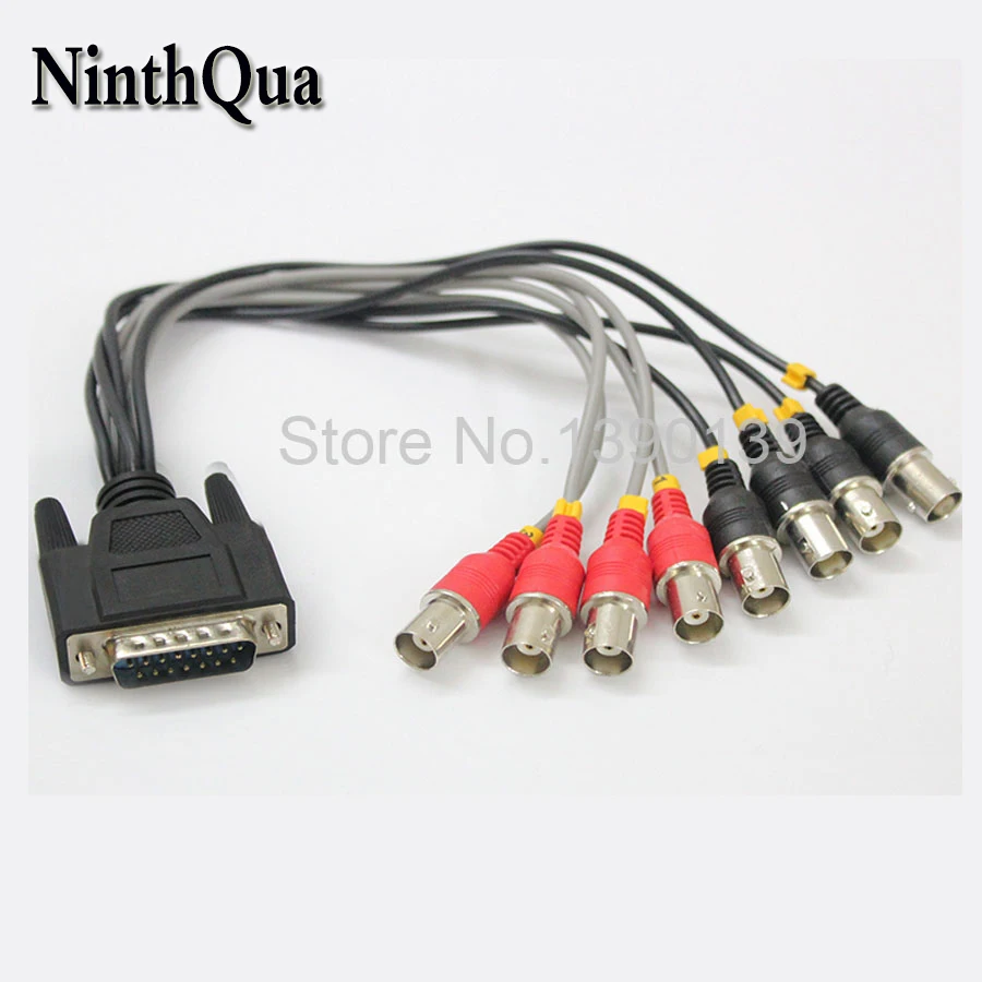 1 компл. Кабель видеонаблюдения с VGA 15P 3 ряда штекер к 8 BNC Гнездовой разъем в