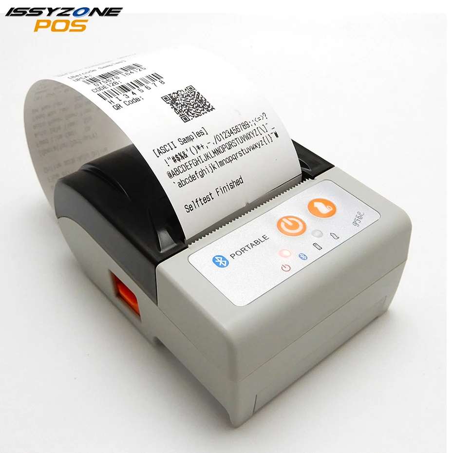 

ISSYZONEPOS Bluetooth Portable Receipt Printer with Auto Cutter 58mm Mini Billing Thermal Receipt Printer For Android IMP003