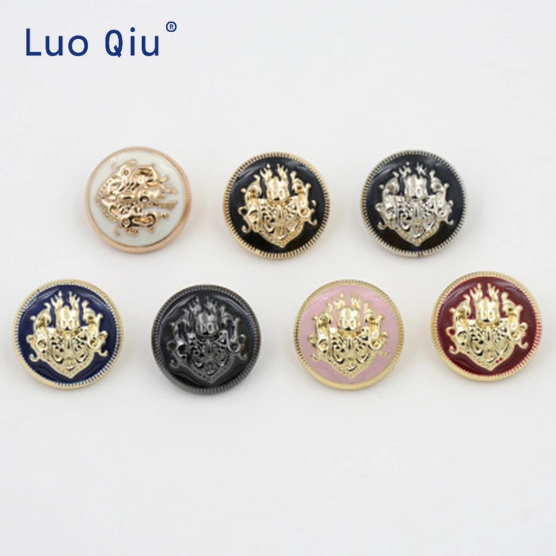 

Clothing accessories British style point oil double lion coat suit metal button female coat windbreaker buttons 100 pcs/lot