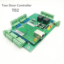 Wiegand RFID два система контроля допуска к двери 2 Панель управления доступом к двери TCP/IP двери контроллер доступа системы защиты T02