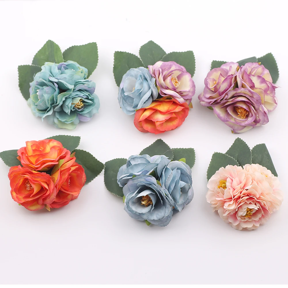 

Fabric Camellia Flower Brooches Handmade Costume Accessories Brooches headdress brooch for kids girls