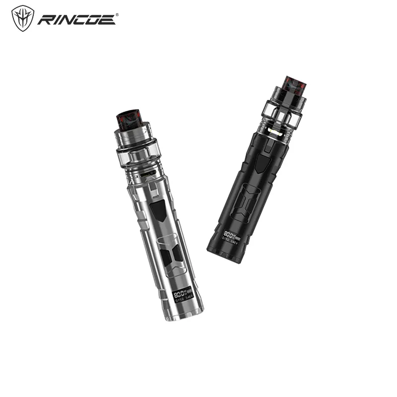 

Origianl Rincoe Mechman 80W Mesh Kit Vape Powered By 18650 Battery Mechman Mesh Tank Vape 4.5ML Vape Vaporizer