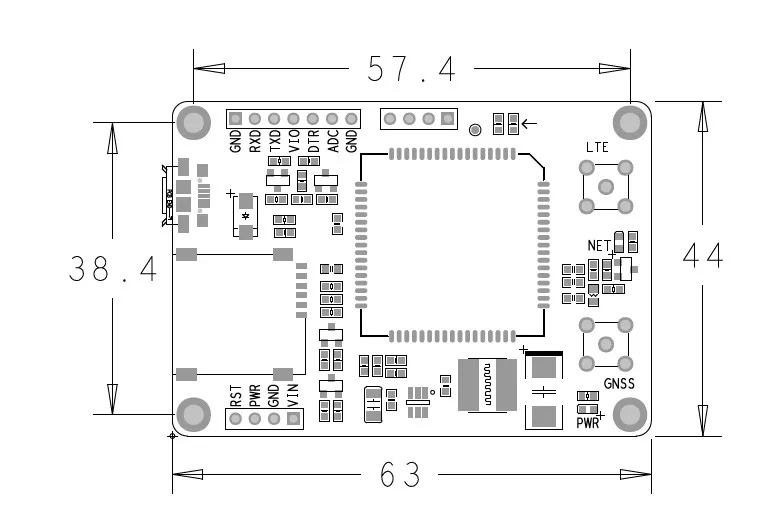 Jinyushi для SIM7000G Совет по развитию новое и оригинальное Global-Band LTE CATM1 EMTC NB-IoT модуль совместим с SIM900 и SIM800F