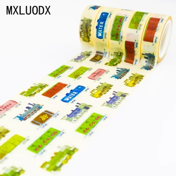 

Washi Masking Tape Set Decor Sticky Paper Scrapbook Colored Patterns DIY Office Stationery Decorative Adhesive Tape 1PCS/Lot