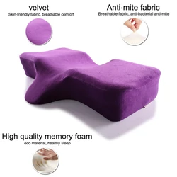 memory foam eyelash extension pillow ergonomic curve pillow neck support prevent snoring perfect concave medical pillows - Cojines Bonitos memory foam eyelash extension pillow ergonomic curve pillow neck support prevent snoring perfect concave medical pillows - Cojines Bonitos