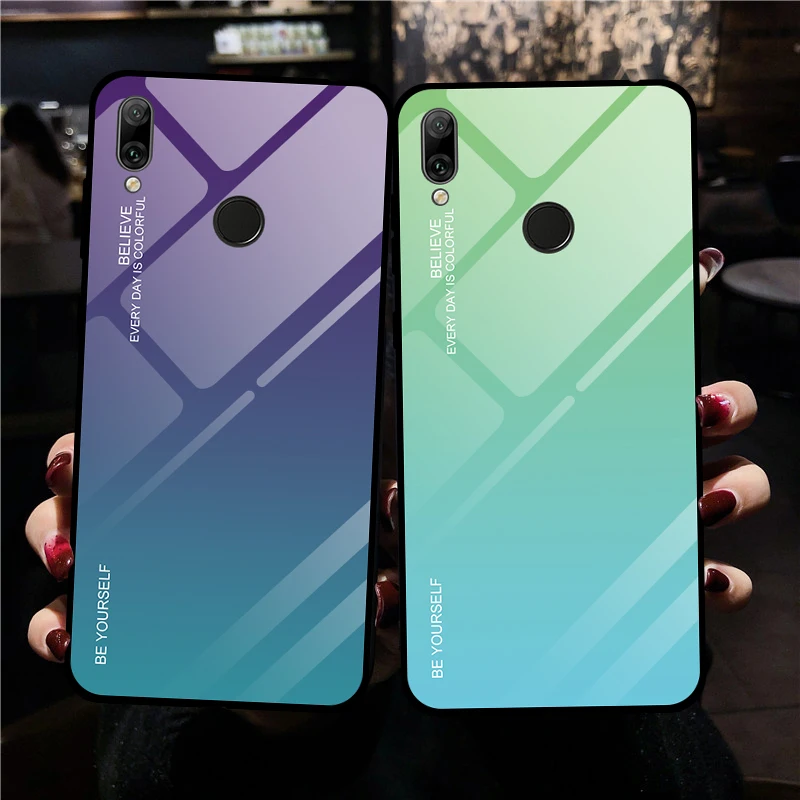 

Graded Tempered Glass Case For Huawei Y7 Prime Y6 Pro Y9 2019 Coque Case for Huawei Y6 Pro 2019 Y7 Y6 Y5 2018 Cover Fundas Capa