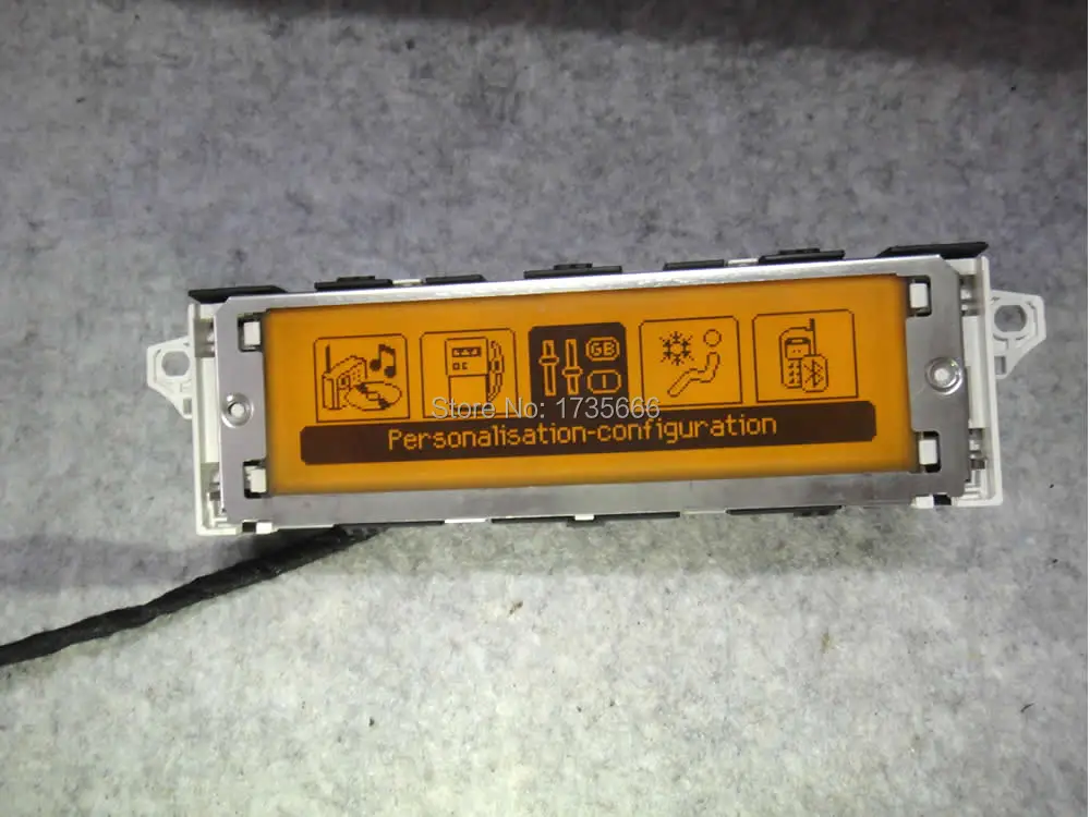 6 шт. Оригинальный Желтый экран с поддержкой USB и Bluetooth ЖК-дисплей для Peugeot 307 407 408 c5