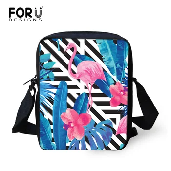 

FORUDESIGNS Flamingo Pattern Women Shoulder Bag Female Polyester Mini Crossbody Shoulder bag Girls Messenger Bag bolsa feminina