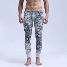 Модный дизайн, мужское зимнее термобелье, утепленное теплое Брендовое хлопковое термобелье, мужские длинные эластичные леггинсы