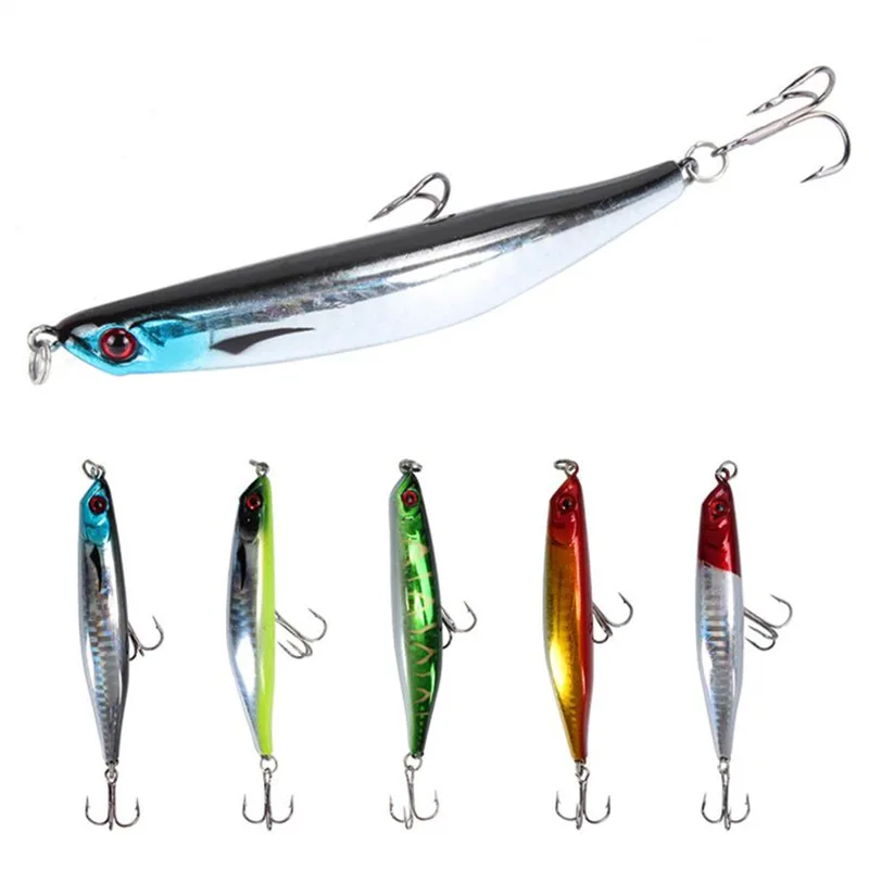 

1Pcs Topwater Floating Pencil Fishing Lure 9cm/7.5g Sub Surface Dying Fish Lures Artificial Hard Bait Pesca Water System Fishing