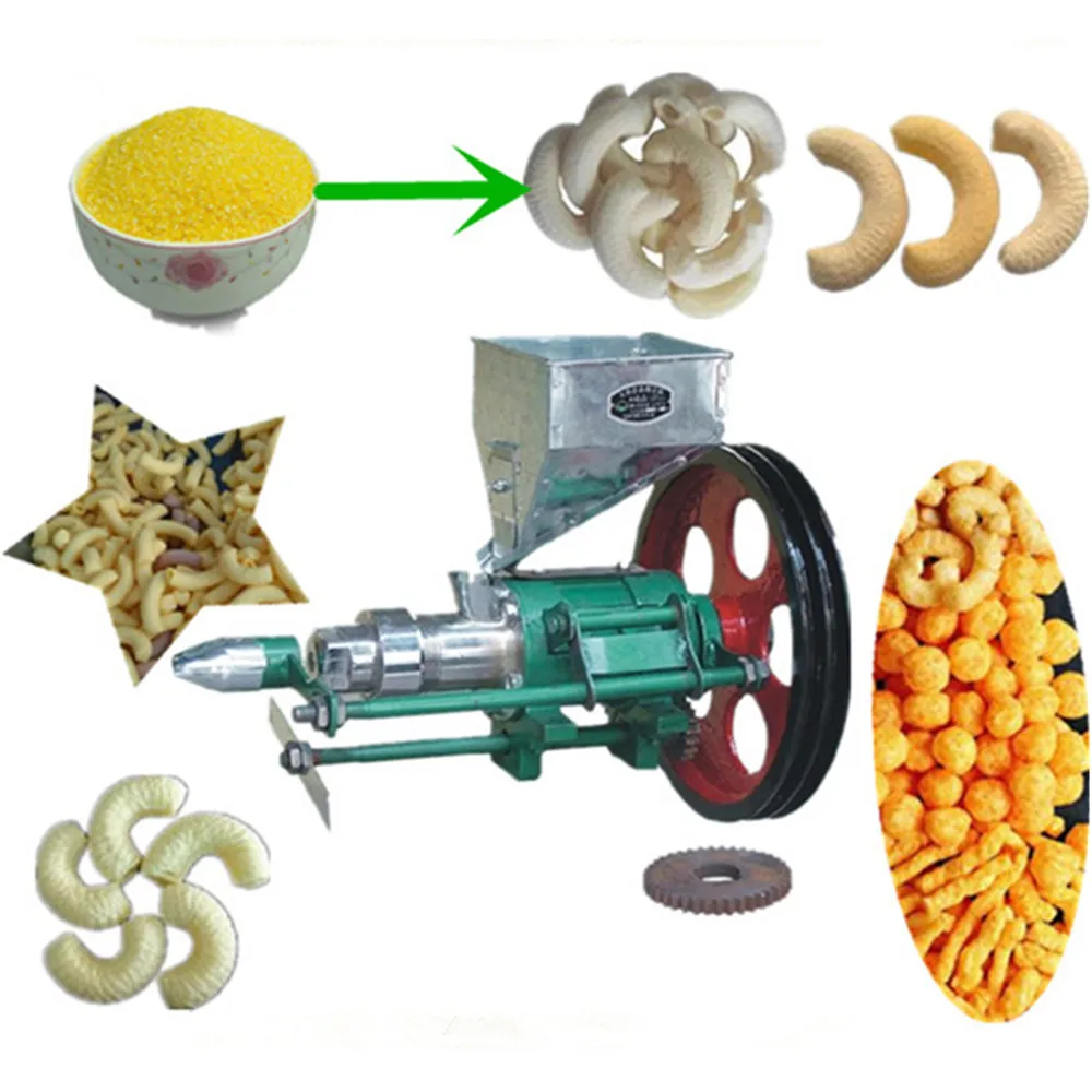 Corn puffed snack extruder rice extrusion machine small electric