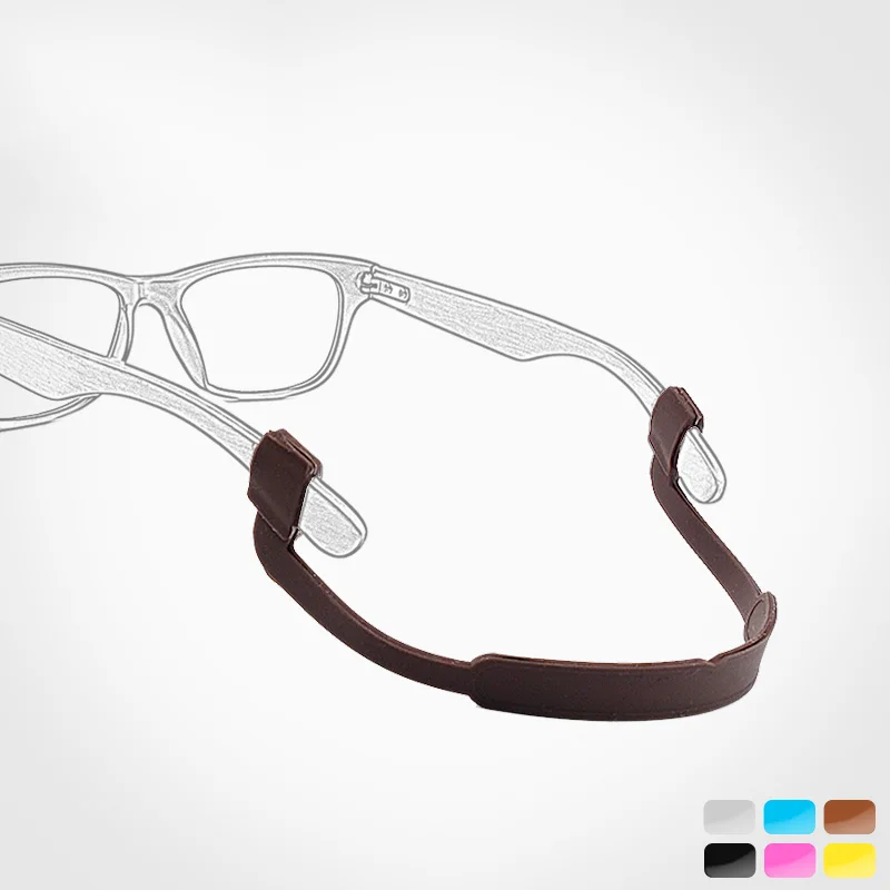 

vazrobe Silicone sports glasses rope non-slip soft outdoor fixed belt running glasses frame strap sunglasses accessories