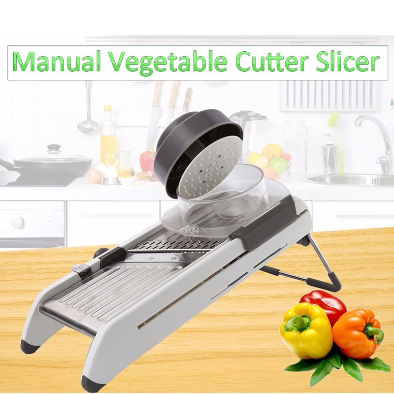 Многофункциональная ручная овощерезка Mandolin Slicer терка для картофеля машина