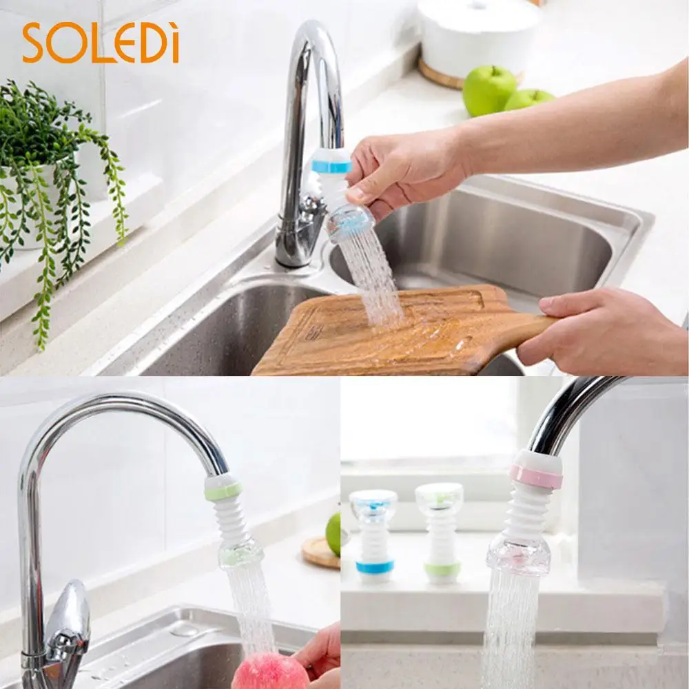 Faucet Filter Mesh Green/Blue/Pink 360 Degree Convenient Faucet  Nozzle Rotary Plastic Economic Tap Adapter Drop Shipping