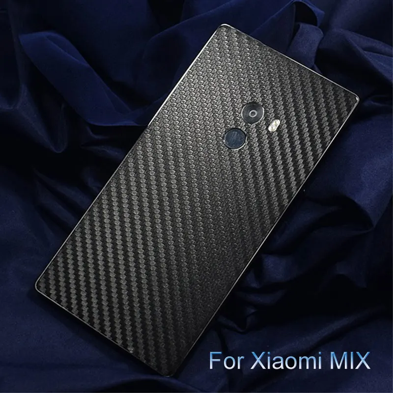 2018 3D Carbon Fiber Back Protective Film Sticker for Xiaomi MIX Wrapped Skin Phone Pasted Membrane |