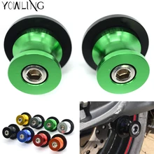 M10 Motorcycle Swingarm Spools slider stand screws for Kawasaki Ninja 250R EX250 Ninja 750R ZX750 Ninja 650R EX650 Ninja 500 300 paper ninja