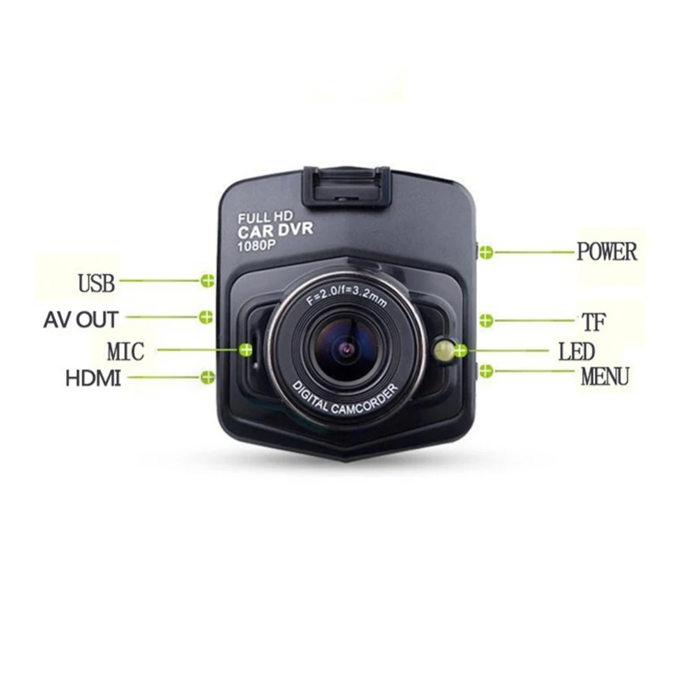 DJSona 2," HD 1080P Мини Автомобильный видеорегистратор камера видео Dashcam Full HD 1080P рекордео для видеорегистратора g-сенсор ночного видения