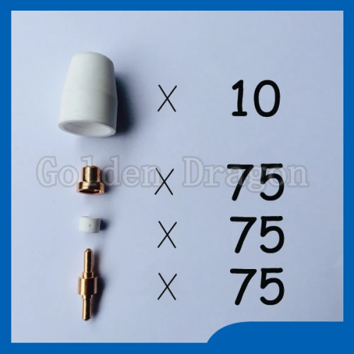 Free shipping PT31 LG40 Air Plasma Cutter Consumables KIT Plasma Nozzles TIPS Fit Cut40 50D CT312,235PK