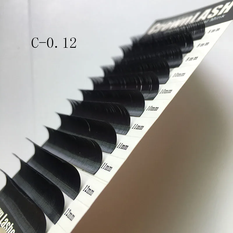 CrownLASH черный 0,05, 0,07 0,10, 0,15, 0,20, 0,25 наращивание ресниц C D 8-13 мм) бусины типа «жемчужины», перламутровый цвет, Размеры Европейский Стандартный Вьющиеся