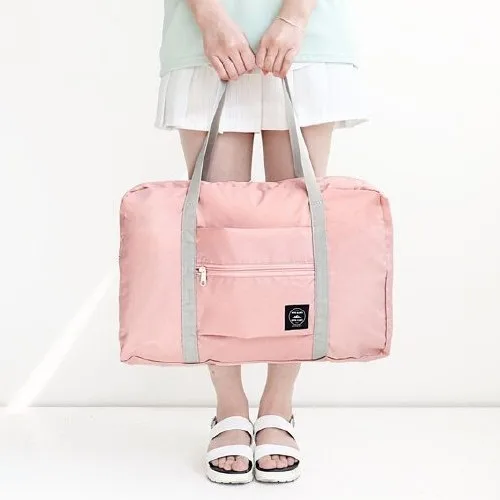 Pink Новинка, нейлоновая складная дорожная сумка, унисекс, Большая вместительная сумка для багажа, женские водонепроницаемые сумки, мужские дорожные сумки - Цвет: Pink