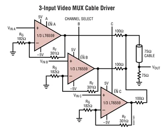 LT6559 LT6559CUD LT6559IUD недорогой тройной видеоусилитель 5 В/+ в 300 МГц 3 мм x QFN|amplifier 5v|amplifier