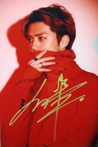 Ручная работа EXO Oh SeHun Se Hun фото с автографом LOVE SHOT 5*7 122018C|Открытки и приглашения| |