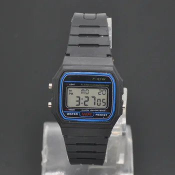 

Women LED Multifunctional Digital Wristwatch Silicone Watch Band Casual Square All-match Daily Waterproof With Button Battery