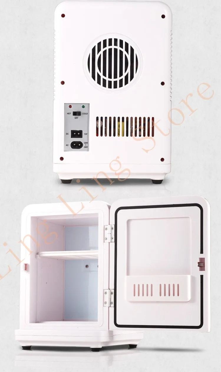 4L горячим и холодным способом DC12V/AC220V мини холодильник Портативный для студентов бытовой общежитие с помощью