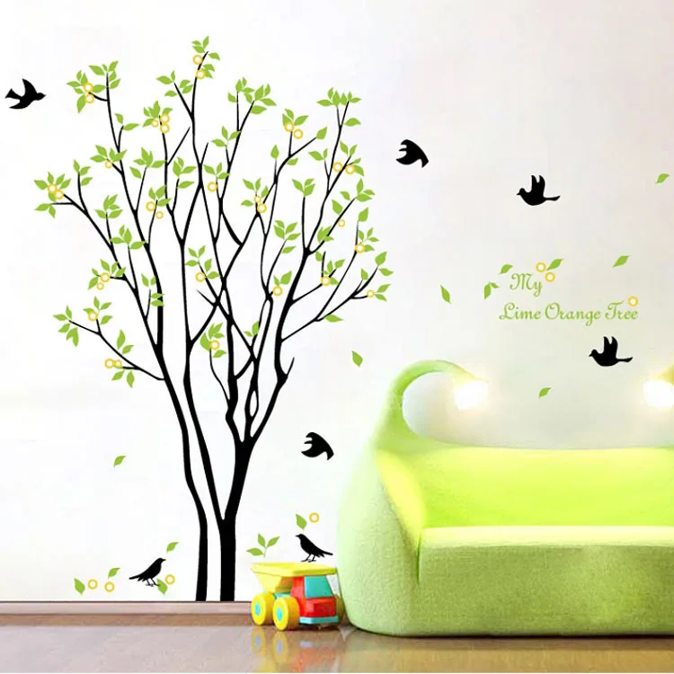 3D DIY 100*120cm Tree Vinyl Wall Sticker Home Decor Stickers for Kids Rooms Decals Living Room