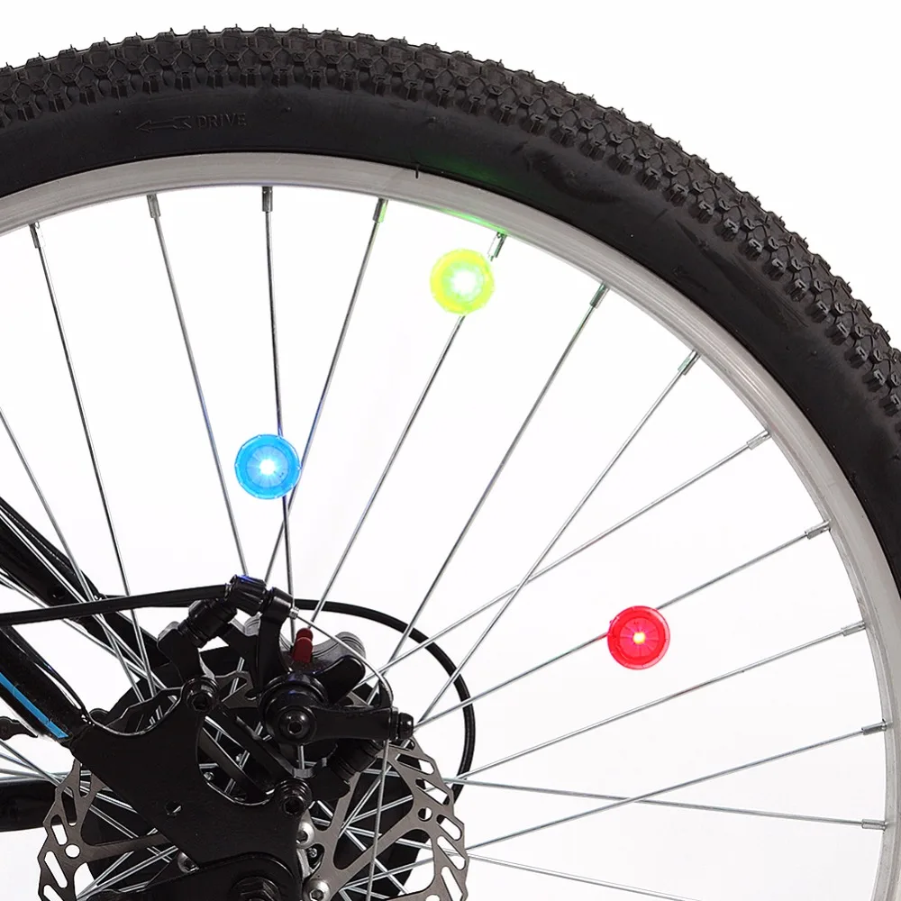 

LED Bicycel Wheel Light Signal Lights Colorful Riding Bikes Bicycles Cycling Fixed on Cycle Spoke Light Tire Flash Lighting