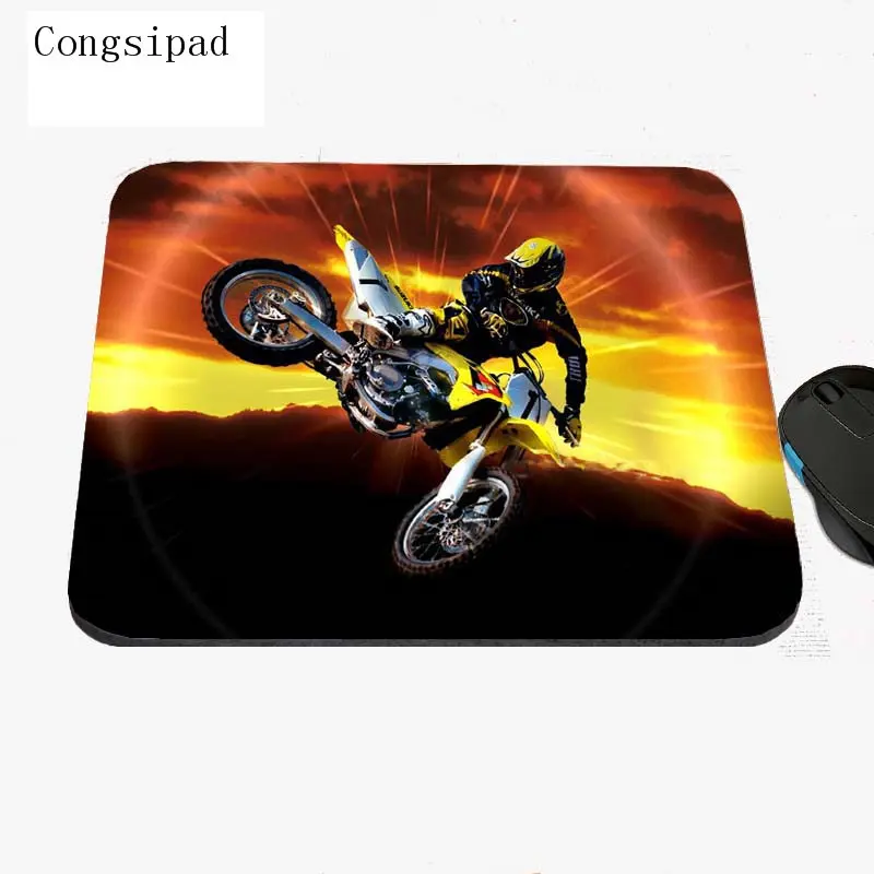 Cool Motorcycle Racer's Stunt Show Custom Printed Design for a Sliding Rectangular Rubber Laptop Computer Game Mouse Pad - Цвет: 25x20cm