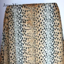 JaneYU/леопардовая плюшевая ткань в полоску; Искусственная меховая одежда; костюм с леопардовым принтом; 50x150 см