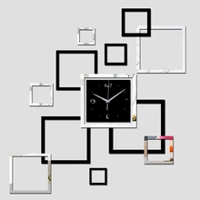 New Acrylic Wall Stickers Home Decor Diy 3d Sticker Europe Wall Clock Horse Butterfly Posters