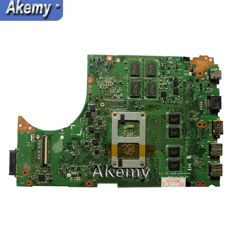 low cost Akemy S451LN Laptop motherboard I5-4200U GT840M For ASUS S451 S451L V451 V451L S451LN S451LB Test m