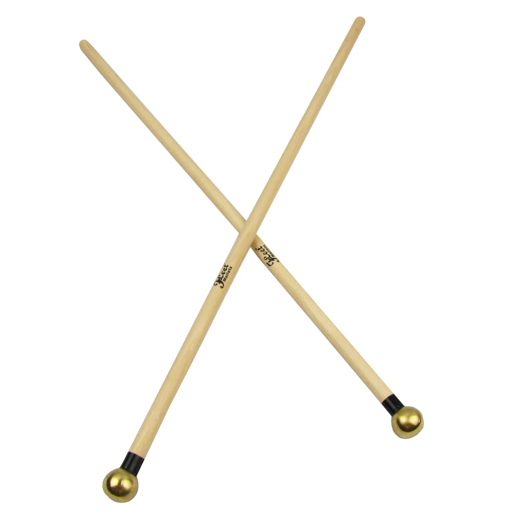 Флит 1 пара глоккенспиэль ксилофон колокольчики молотки барабанные палочки с латунной головкой для ударных инструментов