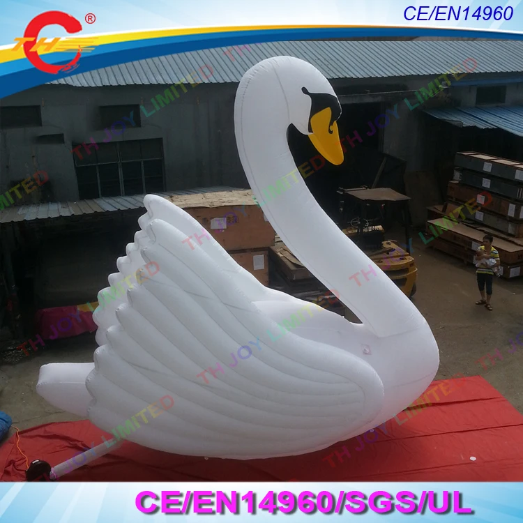 4m/6m/8m Giant Inflatable white swan goose for advertising, free air
