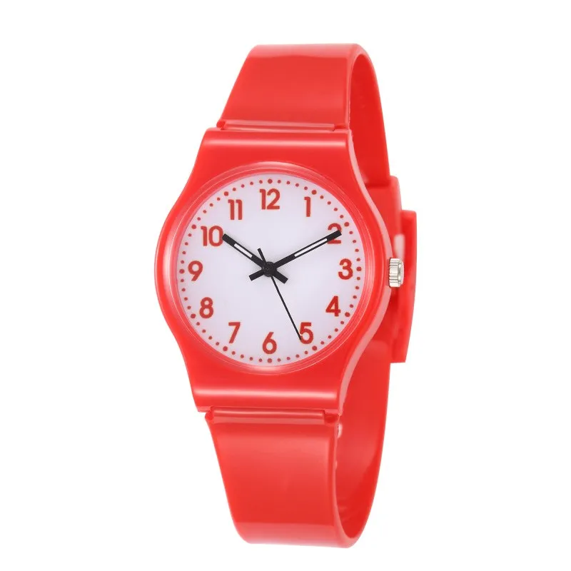 

Children's Watch Girl Simple 30m Waterproof Silicone Solid Color Watch Boy Girl Sports Wrist Watches Clock Relogio Montre Enfant